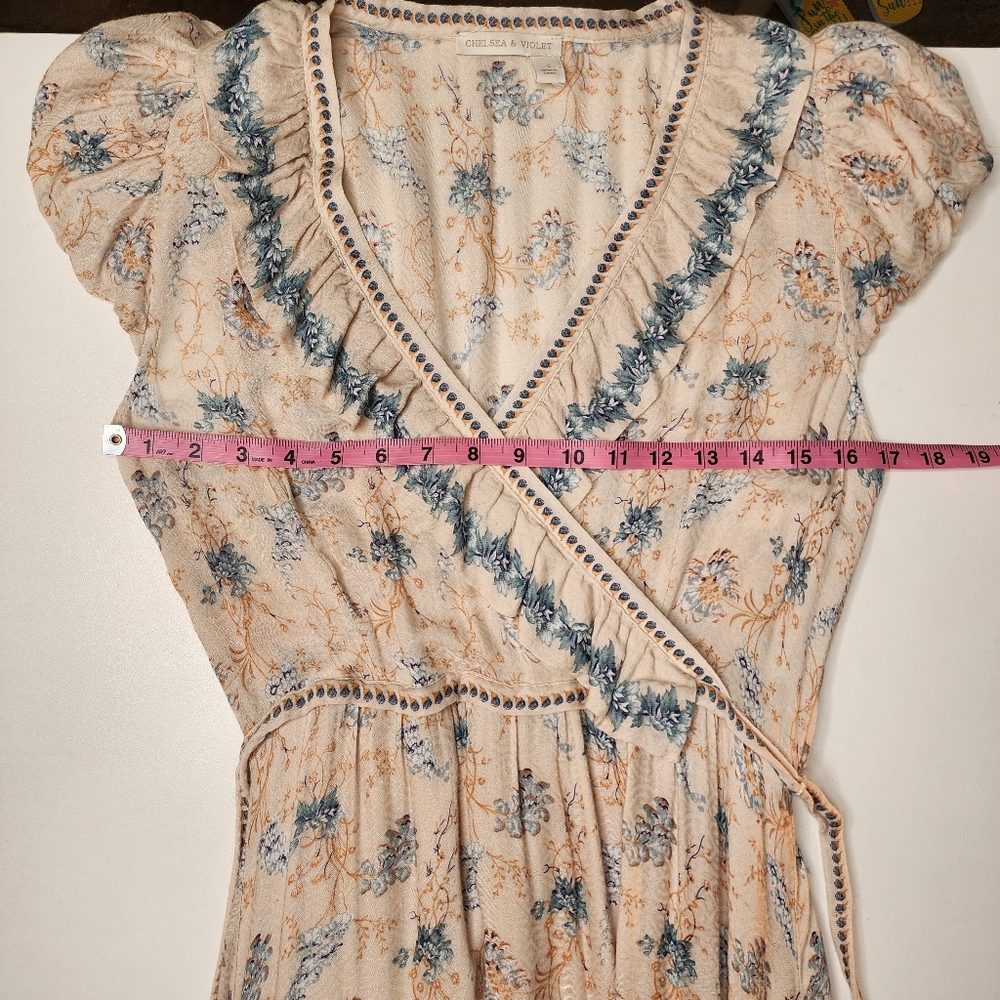Chelsea & Violet Hi-Lo Prarie Midi Dress Sz S - Picture 11 of 13